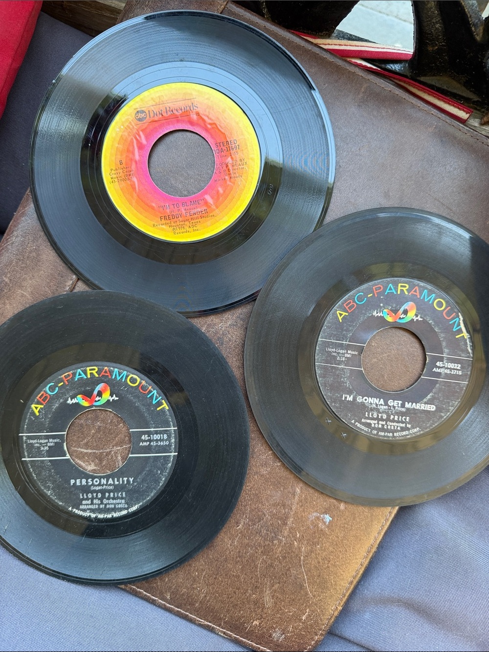 ABC-Paramount Black Vinyl 45 RPM Record - Lloyd Price (Set)